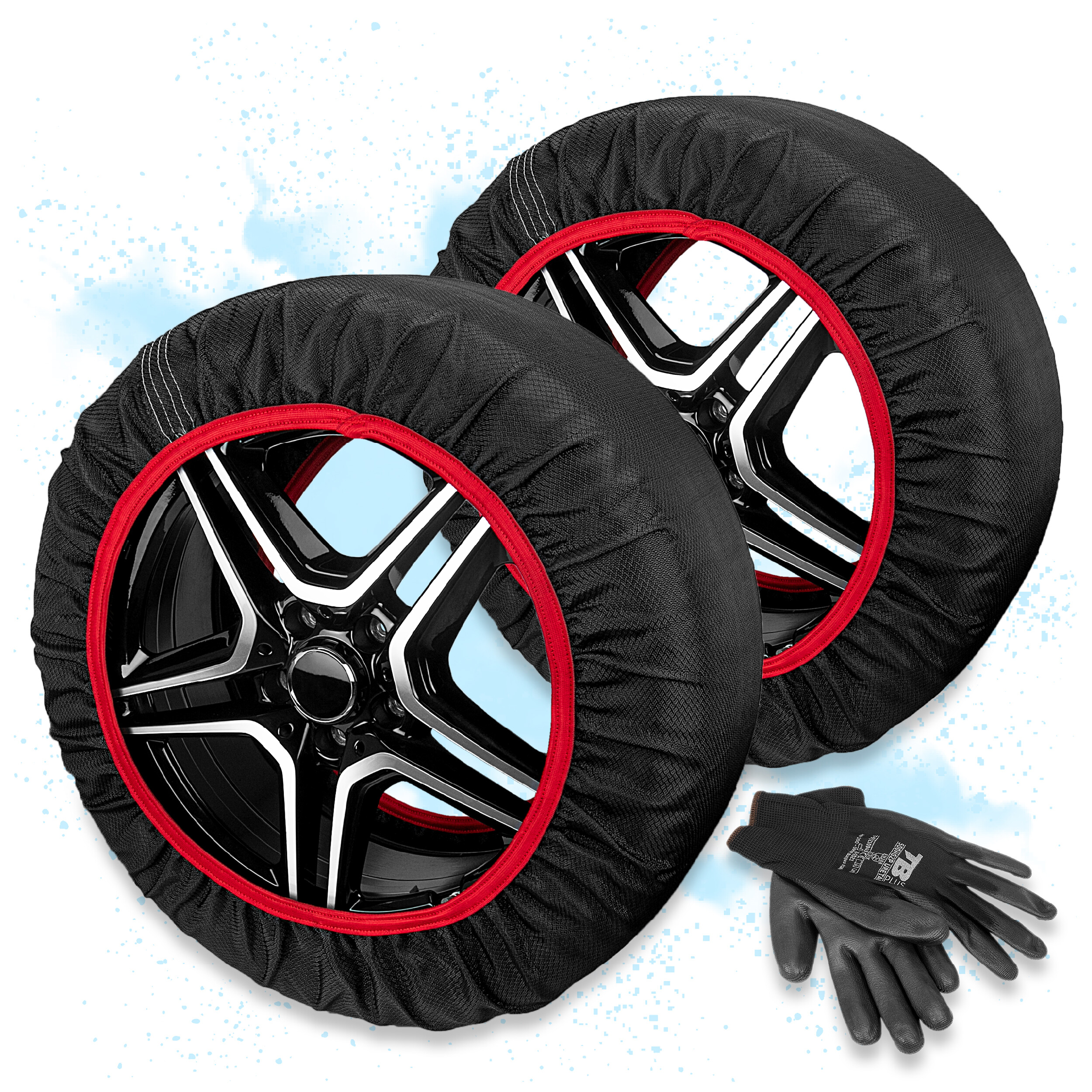 Textile-Schneeketten 2er-Set | HEYNER® SNOW GRIP PRO