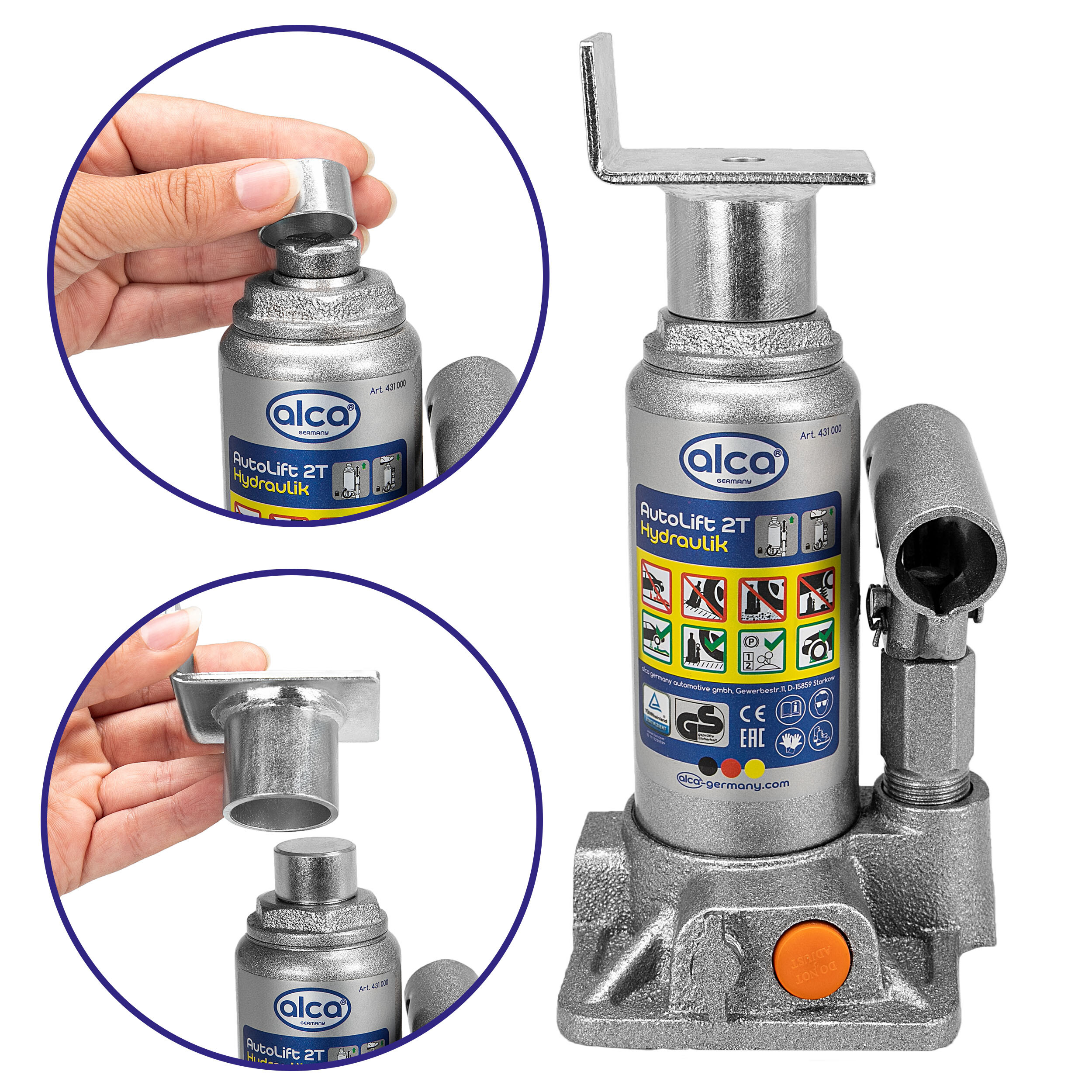 Adapter für Stempelwagenheber | alca® L-Adapter Caravan